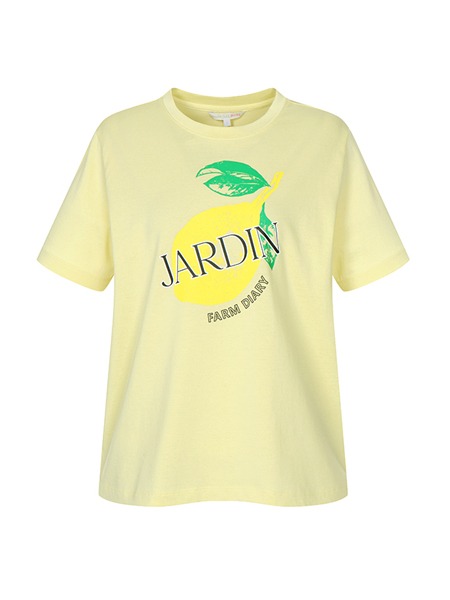 올리브데올리브[올리브데올리브] 레몬 프린트 티셔츠 OW3ME4300